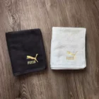 100% Cotton Custom Color black Solid Gym Have Logo Jacquard Face hand gym Towel