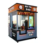 Hot sale fully automatic smart shopping mall street/milk tea vending machine/
