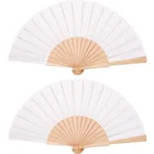 Gift Fan Wooden Hand Fan White Wood Wedding Gift Favor Hand Fan