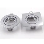 Gold white movable rotate aluminium mr16 led spot light fitting / spotlight housing fixture
