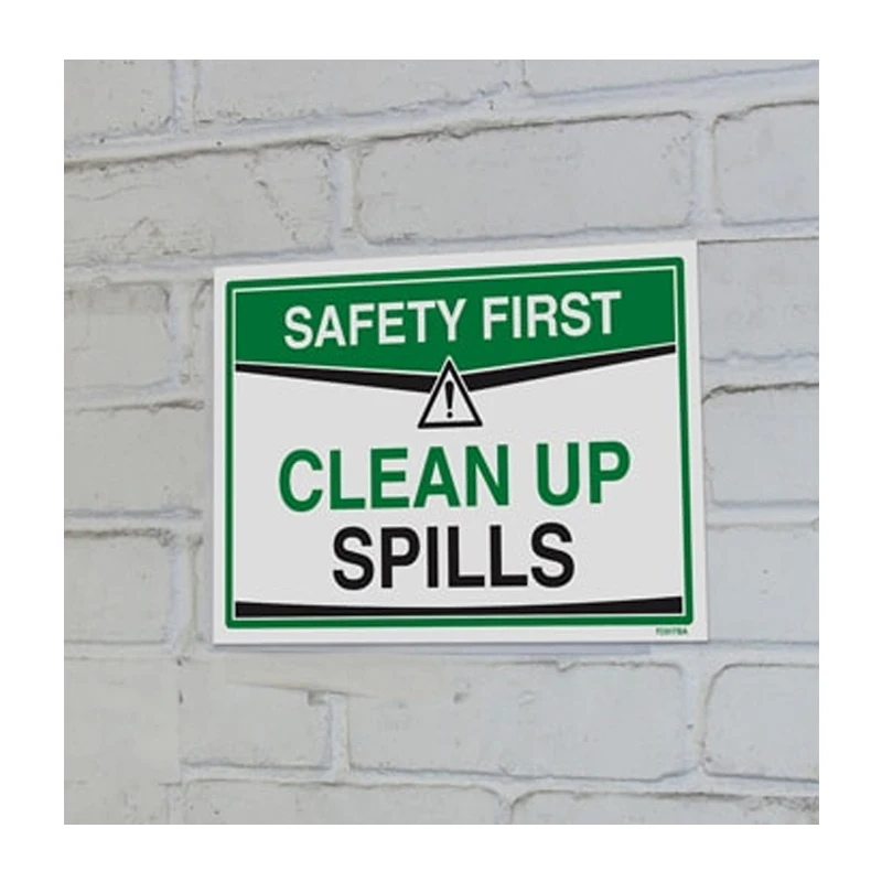 مجموعة متنوعة من الأحجام والكميات سلامة العلامات الأولى تنظيف تسرب علامة بأسعار كبيرة تحذير السلامة إشارة