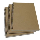 China Factory Wholesale Cheap Customised Printing Spiral Decorate Student School Education Kraft Paper Blank Notebook