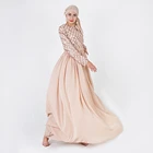 7007 Latest fashion women long skirt top grade sequins abaya muslim dubai style abaya