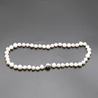 White natural pearl price jewelry personalized silver-plated shaped pearl necklaces