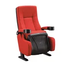 Modern red mobable folding home cinema theater chair