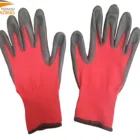 China 2019 new cheap nitrile coated wrok gloves dots on palm