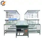 Ningbo flexible PVC rubber belt conveyor production line manufacturer with multiple workbench