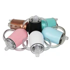 One-Stop Service Cup 8oz/14oz Double Wall Egg Shape 304 Stainless Steel Thermal Tumbler With Handle Baby Sippy Tumbler Cup