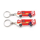 promotional 3d ambulance car shaped keychain with custom logo