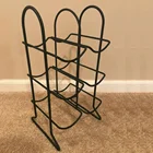 Six Bottle Morden Design Metal Wine Storage Rack Free Standing Countertop Tabletop Wine Bottle Holder