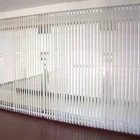 Customized motorized fancy fashion folding vertical blinds for french window