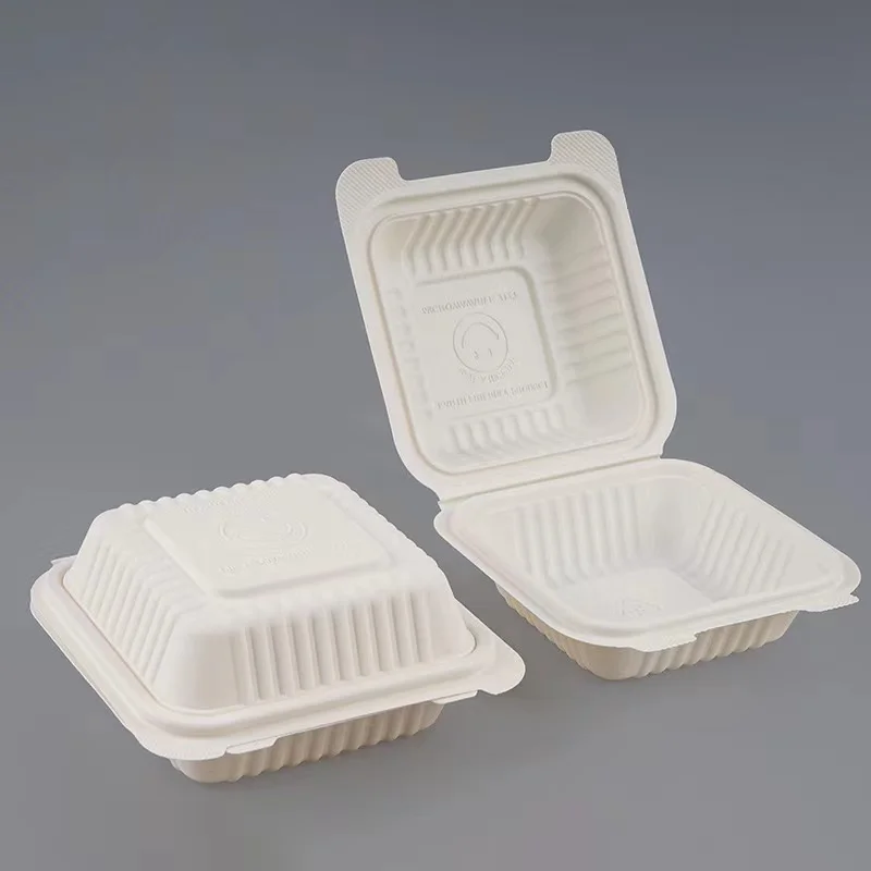 Microwavable Food Grade Restaurant Disposable Clamshell Round To Go