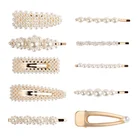 2020 INS Hot Gold Silver Beaded Hair Pins Girls Factory Wholesale Women Pearl Hair Clips