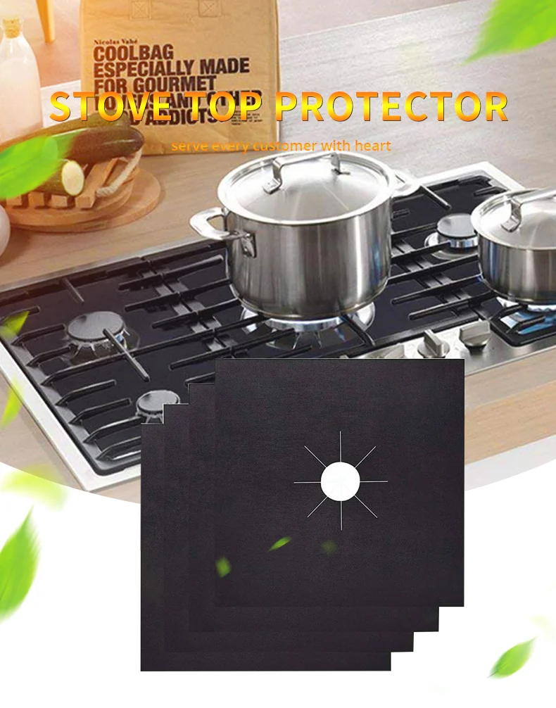 Domestic Heat Resistant  Approved Custom Size Household Stove Top Protector Waterproof Durable Stove Covers
