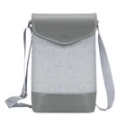 Custom Wholesale Insulated Canvas Fabric Leather Padded Aluminium Foil 2 Bottles Wine Ice Cooler Tote Travel Carrier Bag