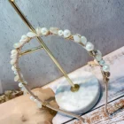 Sweet lady net red pearl water brick fine hair jewelled hoop headband female hairpin hair accessories handmade