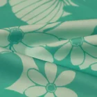 Bright color stretch 84 polyester 16 spandex flower print fabric for swimwear