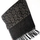 Unisex high-quality jacquard cashmere wool scarf