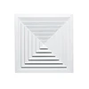 aluminum square air diffuser with damper