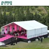 10x15m linen lining decorated PVC marquee tent wedding party