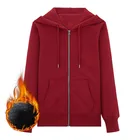 Custom Hoodies Hoodie Printing Custom Cotton Fleece Printing Embroidered Logo Zipper-up Hoodies