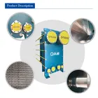 Water cooler double effect climbing-falling plate evaporator