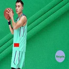 Dry fit anti bacterial moisture wicking bird eye 100 recycled mesh polyester print fabric for sublimation sport wear
