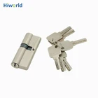 Double Sides Zinc Alloy Shell Brass Core Commercial Handle Door Lock Cylinder