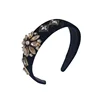 New Arrived Baroque luxury rhinestone crystal headband for women bridal hair accessories jewelry runway alloy retro hairbands