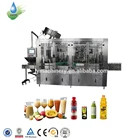 Mini bottled juice production line bottling plant for sale monobloc hot filling machine new design