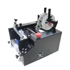 Semi Automatic Wrap Round Bottle Sticker Labeling Machine Applicator with date printer for wine tube tin can vials