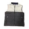 Two colors tone custom logo vests winter outwear lightweight padded puffy waistcoat for women & man