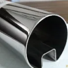ASTM A554 TP 316L/304/201 stainless steel round grooved tube slotted pipe