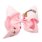 Yiwu 2020 Cute 7 Inch Girls Kids Hairclips Headwear Unicorn Hair Bows Accessories