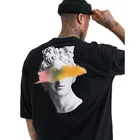 vetement homme chine tri blend t shirt teen boys clothes summer apparel