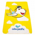new product yellow cartoon pattern airline disposable rpet polar fleece aviation blanket