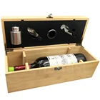 4pcs Bamboo Wood 750ml Single Bottle Wine Gift Box Packaging