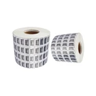 PET White Logo Sticker Security Tear Void Labels 50x20 PET Water Bottle Label