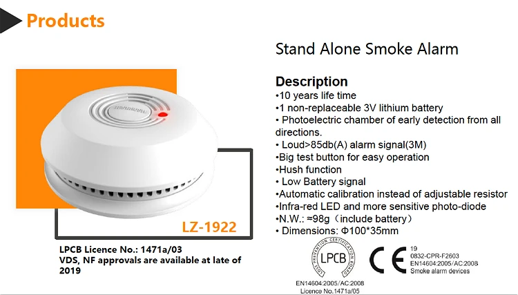 The newest smoke detector system sensor nb-iot mini portable At Good Price - ANKUX.COM