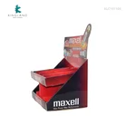 Custom Retail 2 Tiered POS Corrugated Paper Duracel Display Units, Cardboard Counter Battery Display Rack
