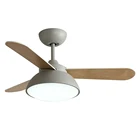 24W 3 Plywood Blade Remote Control Full Copper Wire Mute Motor Dc Ceiling Fan
