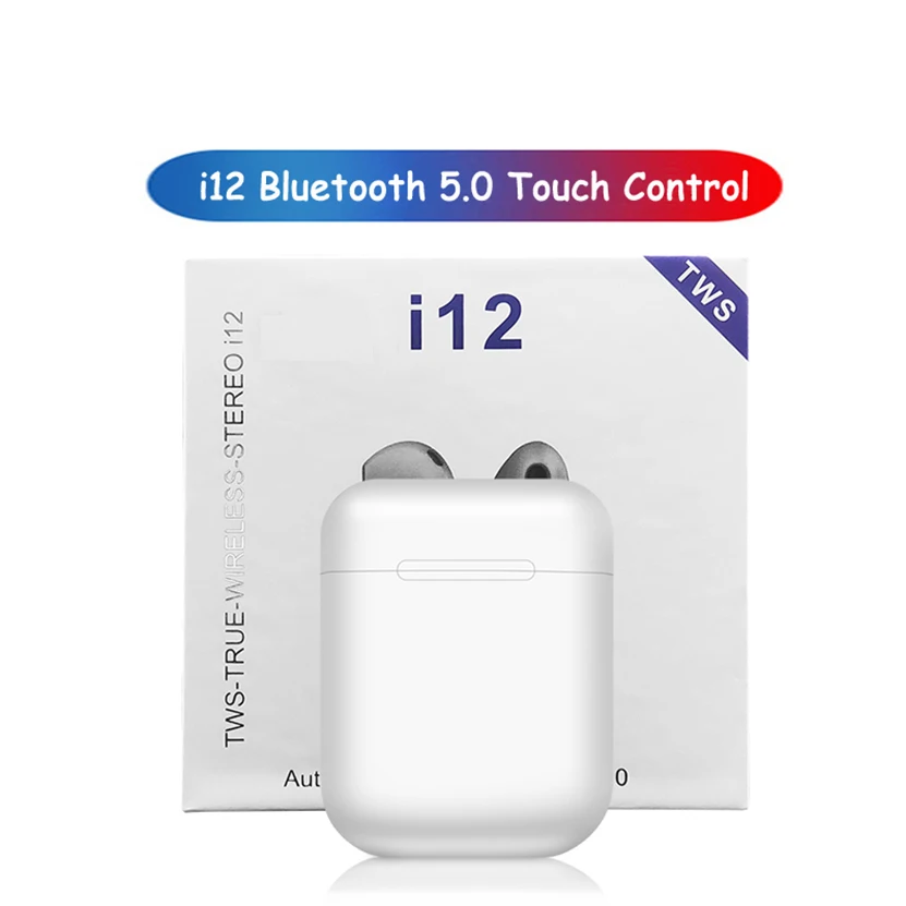 i12 TWS Wireless Mini Bluetooth Earphone Smart Touch Headphone - ANKUX.COM