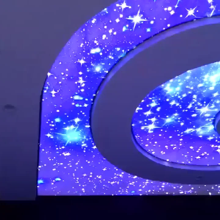 nice quality decorative night sky design uv printed starry stretch ceiling-22