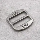 Metal zinc alloy sliders buckle bra shoulder strap adjustable plated slider