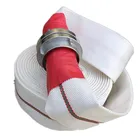 PVC Lined and White or as per your requested the lay flat Fire hydrant hose with BS Aluminum Coupling