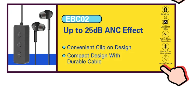High Quality In-ear ANC Wireless Headphones for Travel Work Daily Use - ANKUX.COM