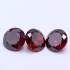 Zircon Zircon Gemstone High Quality 3A Diamoud Cut Zircon Rough Stones Round D-Garnet Loose Gemstones