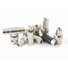 Coaxial RG6 RG59 BNC Male T distributor Female plug crimp connector