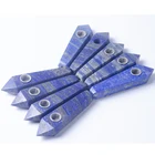Wholesale Natural Lapis Lazuli Quartz Crystal Reiki Crystal Wand Smoking Pipes+ Gift Boxes