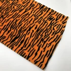 100% polyester customized printing pattern pv plush fabric for toy tiger